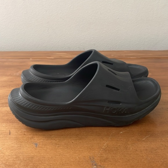 Hoka Black Slide Sandals Size 8 main image 16